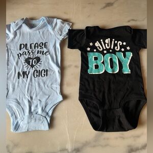 💫Gigi's Boy Black and Blue Baby Onesies